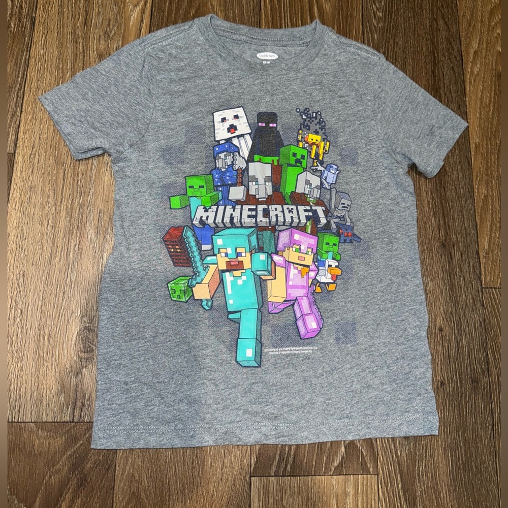 Old Navy Boys Minecraft Shirt Size XS 5